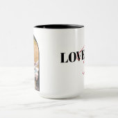 Mug Love You Forever Valentines Custom Arch Photo (Centre)