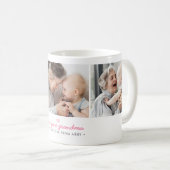 Mug Love You Grandma 3-Photo Collage et message person (Devant droit)