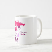 Mug Love You Mom - Conception de la Fête des Mères mig (Devant droit)