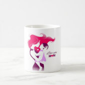 Mug Love You Mom - Conception de la Fête des Mères mig (Centre)