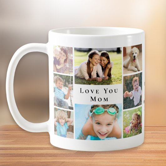 Mug Love You Mom Photo Collage