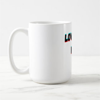 Mug Love You Mom - Typographie manuscrite au coeur