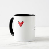 Mug Love You More Creative Minimal Style (Devant gauche)