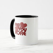 Mug Love You More Minimal Design  (Devant gauche)