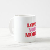 Mug Love You More Retro Valentine= (Devant gauche)
