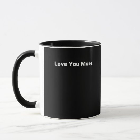 Mug Love You More Sleek Contemporary Look (Gauche)