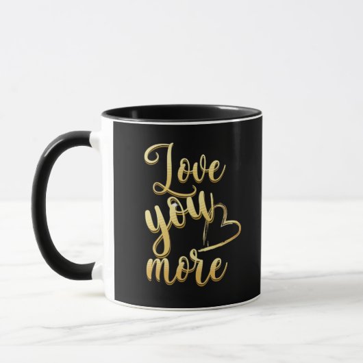 Mug Love You More Soft Modern Style  (Gauche)