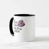 Mug Love You More Than Coffee Cute Romantic Style  (Devant gauche)
