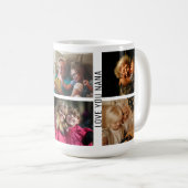 Mug Love You Nana 6 Photo Custom Collage Grandma (Devant droit)