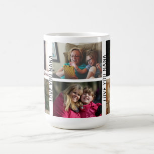 Mug Love You Nana 6 Photo Custom Collage Grandma