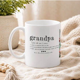 Mug 'Love You Opa'  Twee foto's handgeschreven kof Koffiemok