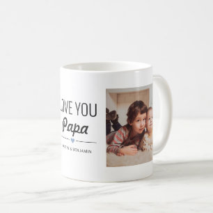 Mug Love You Papa Photo personnalisée Anniversaire