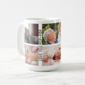 Mug Love You Pop-Pop 6 Photo Custom Collage Grandpa (Devant gauche)