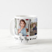 Mug Love You Pop Pop Grandchildren 5 Photo Collage (Devant gauche)