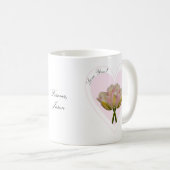 Mug Love You Tulips in Pink Heart (Devant droit)