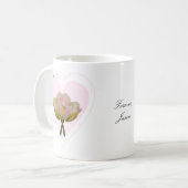 Mug Love You Tulips in Pink Heart (Devant gauche)