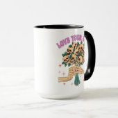 Mug Love Yourself Skull Bouquet Valentine Retro Rose (Devant droit)