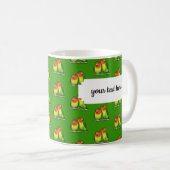 Mug Lovebirds Valentines romantiques Pixel Art Motif (Devant droit)