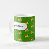 Mug Lovebirds Valentines romantiques Pixel Art Motif (Devant gauche)