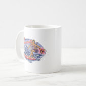 Mug Lovecraft de surf à l'intérieur (Devant gauche)
