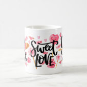Mug Lovely Heart Design With Bold Love Citations (Centre)