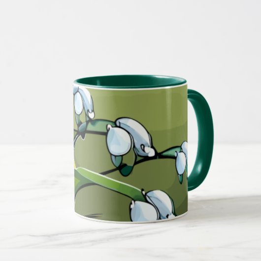Mug Lovely Lily : Dance délicate de la sérénité printa (Devant droit)