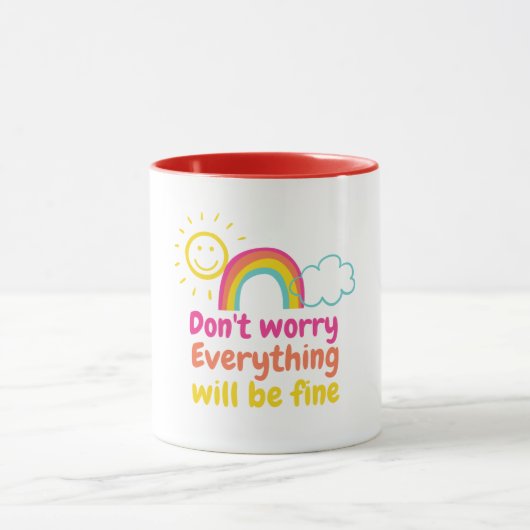 Mug Lovely Rainbow, Sun and Cloud (Centre)