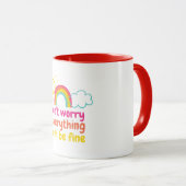 Mug Lovely Rainbow, Sun and Cloud (Devant droit)