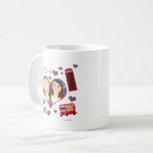 Mug Lovely Royal Couple Cartoon Loon Design (Devant gauche)