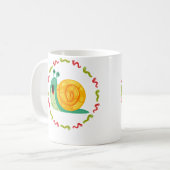Mug Lovely Snail In Colourful Caterpillar Circle Garde (Devant gauche)