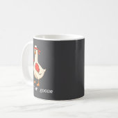 Mug Lover Goose And Fighter Goose, Funny Couple Goose  (Devant gauche)