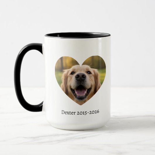 Mug Loving Pet Remembrance – Personalized Keepsake (Gauche)