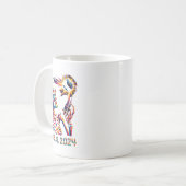 Mug Low Poly Total Eclipse 8 avril 2024 Squelette (Devant gauche)