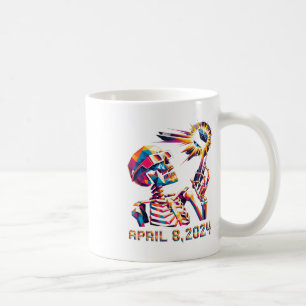 Mug Low Poly Total Eclipse 8 avril 2024 Squelette