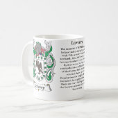 Mug Lowery, l'origine, signification et la crête (Devant gauche)