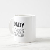 Mug Loyauté L'État De Qualité (Devant gauche)