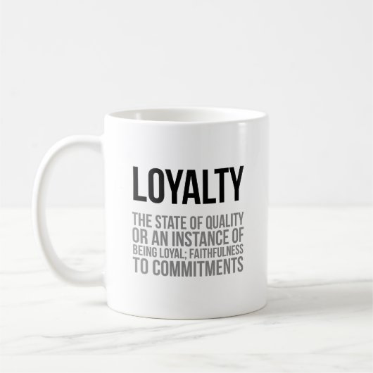 Mug Loyauté L'État De Qualité (Gauche)