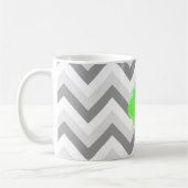 Mug Lt Deux Gris Blanc Chevron Lime Quatrefoil Monogra (Gauche)