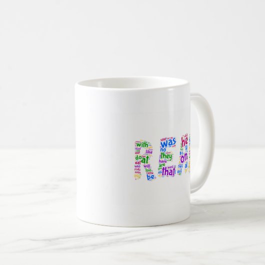 Mug Lu ! Apprenez vos mots de vue ! (Devant droit)