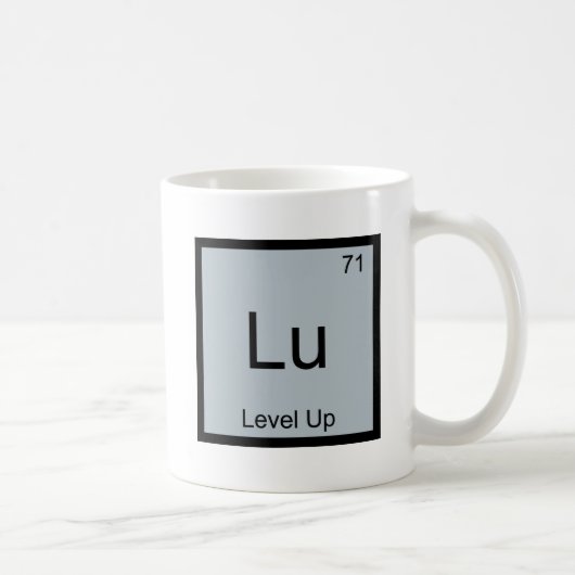 Mug Lu - Tee symbole d'élément de chimie drôle de mont (Droite)
