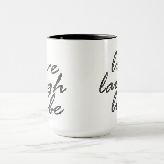 Mug Lube riant en direct (Centre)