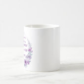 Mug Luc 1:45 Béni est Elle Florale violette (Centre)