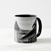 Mug Lucerne chapel bridge black/white photo (Devant droit)
