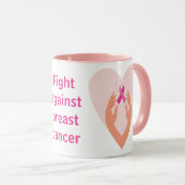 Mug Lucha contra el cáncer de mama (Devant droit)