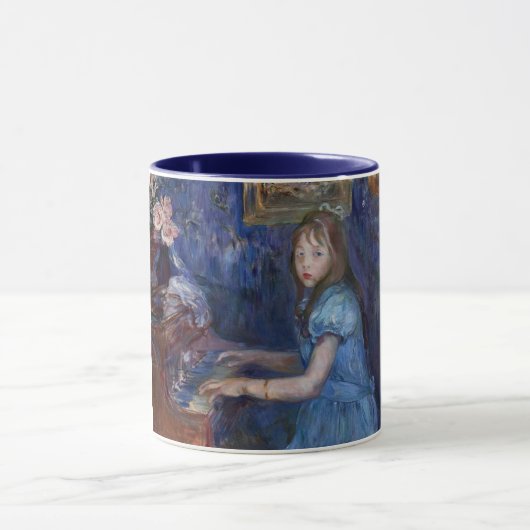 Mug Lucie Leon Jouer le piano (par Berthe Morisot) (Centre)