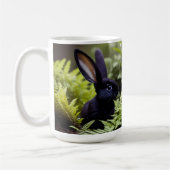 Mug Lucifer le lapin noir : un ensemble sombre de méfa (Gauche)