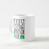 Mug Luckiest Accounts Payable Supervisor Ever (Devant gauche)