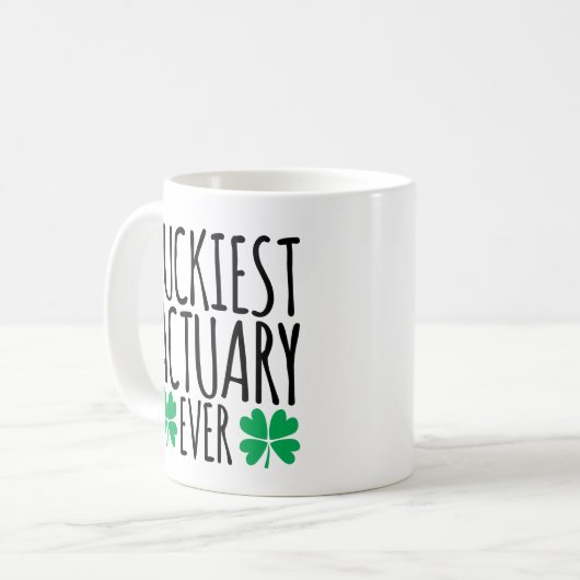 Mug Luckiest Actuary Ever (Devant gauche)