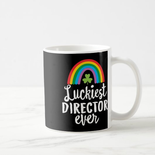 Mug Luckiest Director Ever St Patrick Day Shamrocks  (Droite)