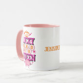 Mug Lucky Bingo Queen /nom modifiable (Devant gauche)